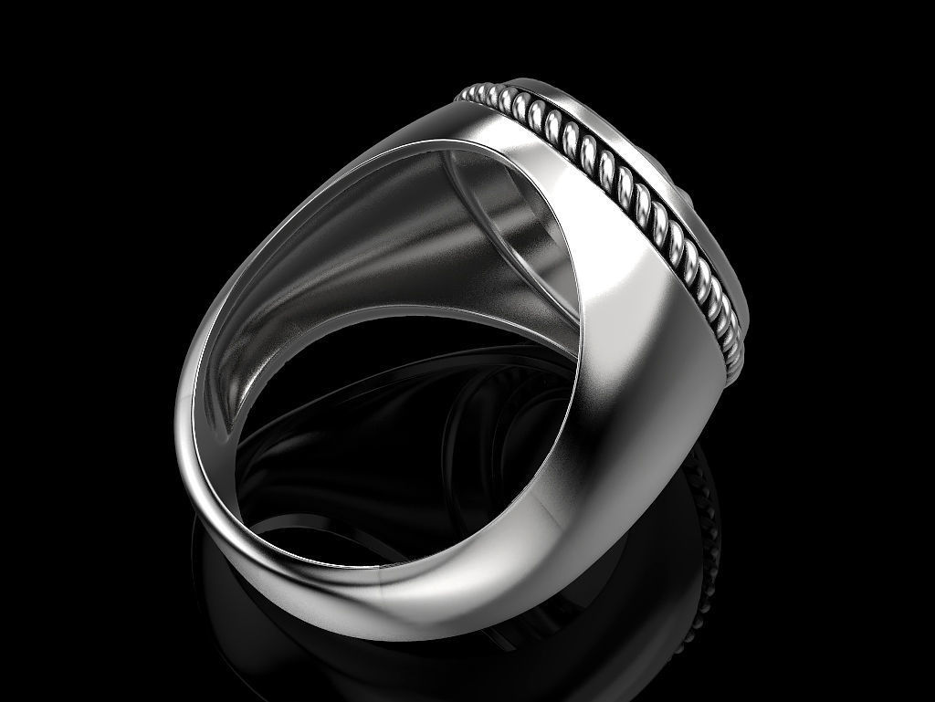 Skulls ring 3 3D print model_6