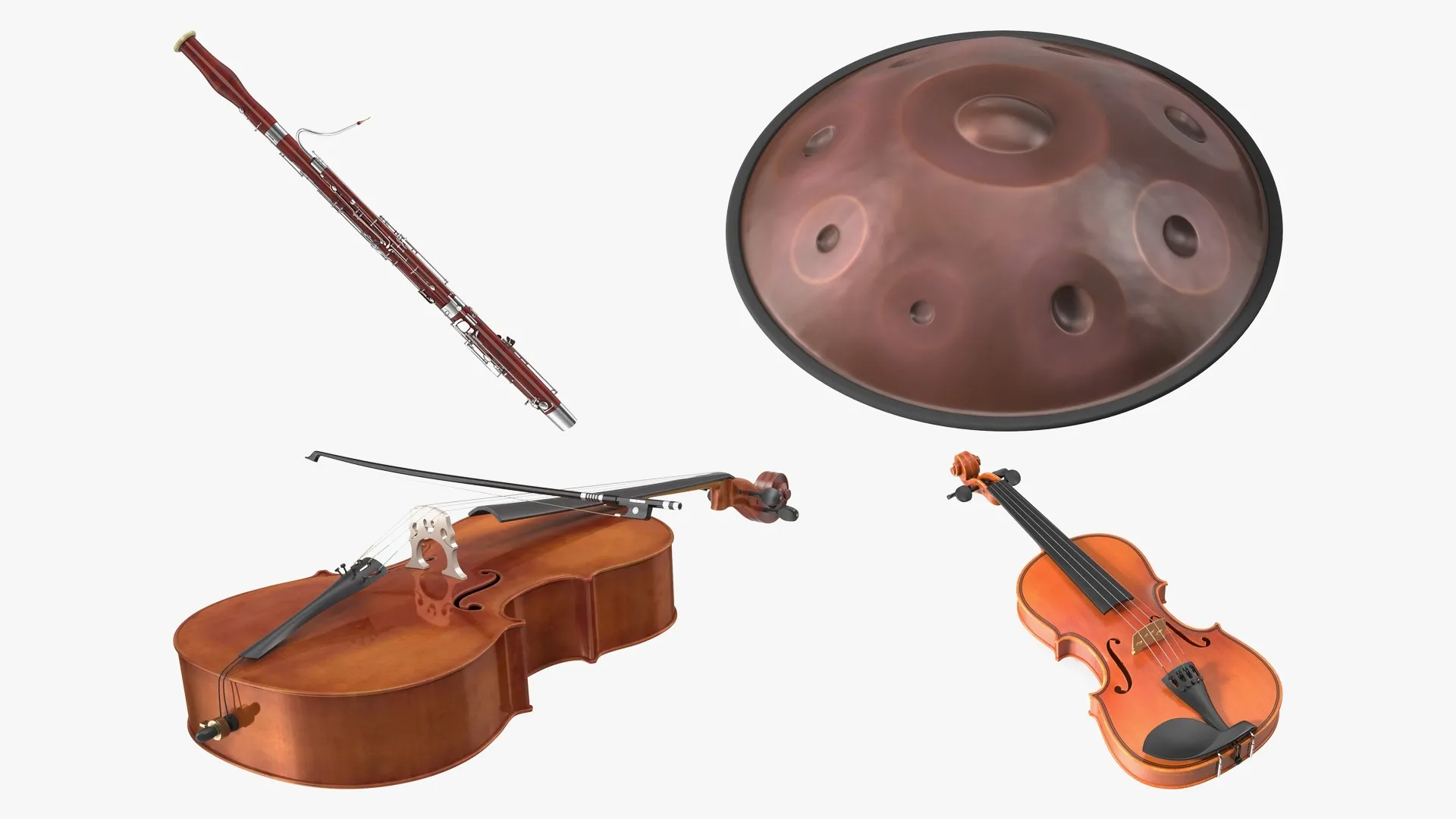 Atronomer Instruments Musical Instruments Collection 4 3D Model Pack | CGTrader