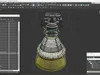 Rocket Engine F-1 with Intricate Piping 3D model | CGTrader
