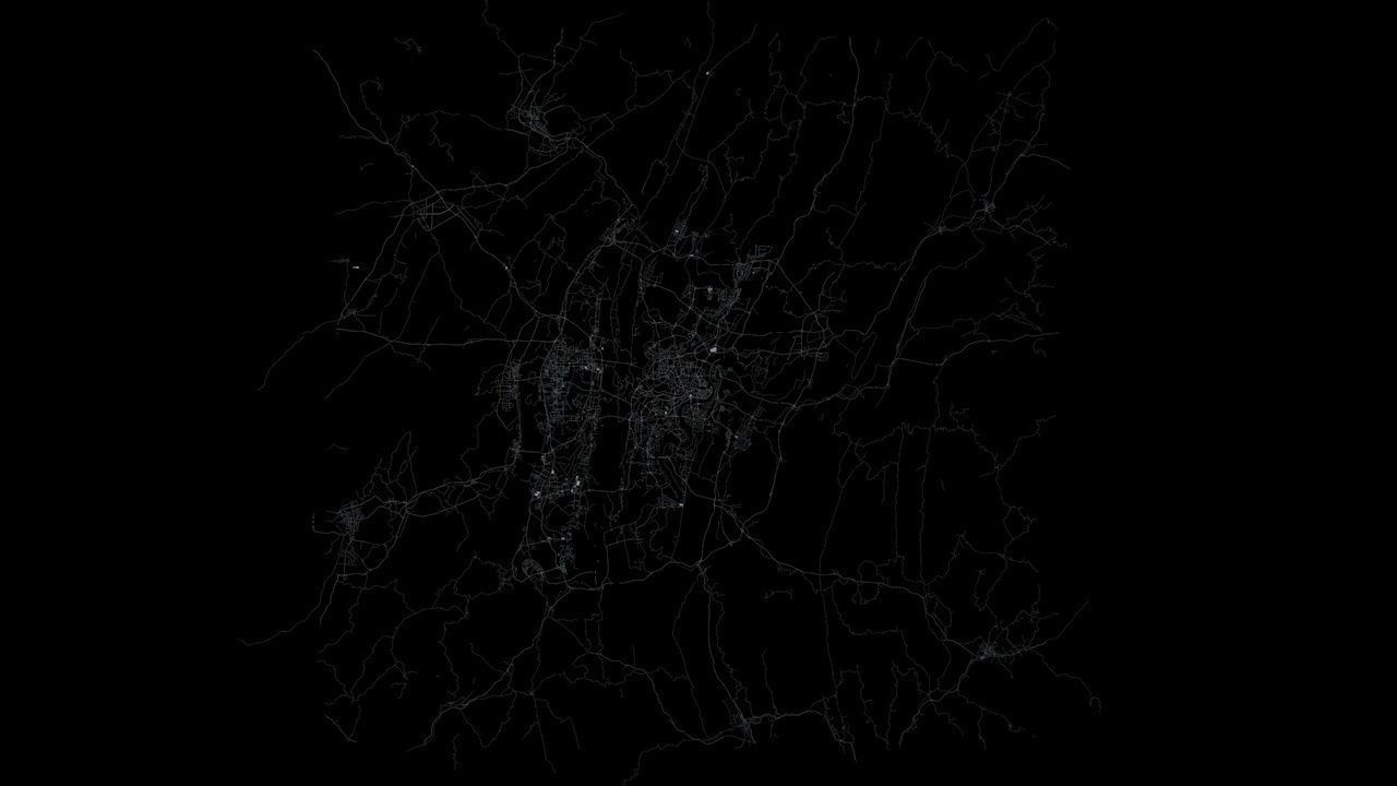 Chongquing Road Network and Streets 3D model_5