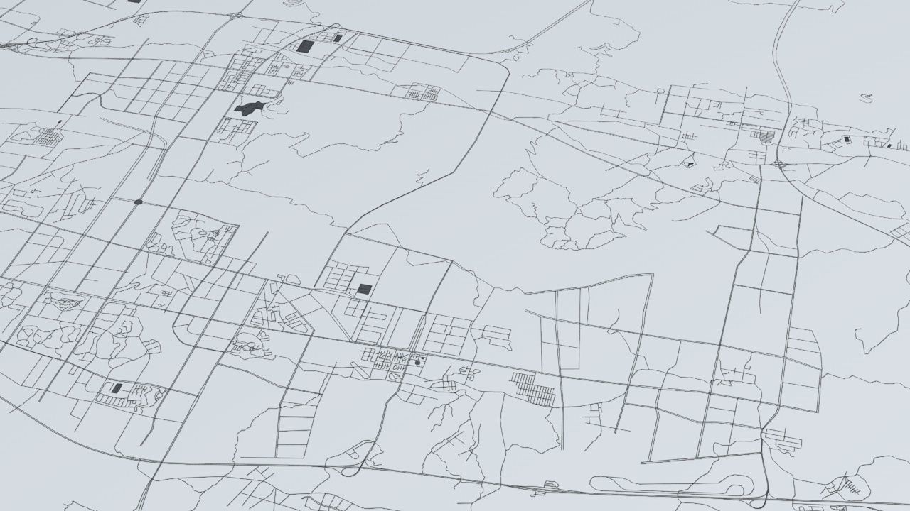 Chongquing Road Network and Streets 3D model_4