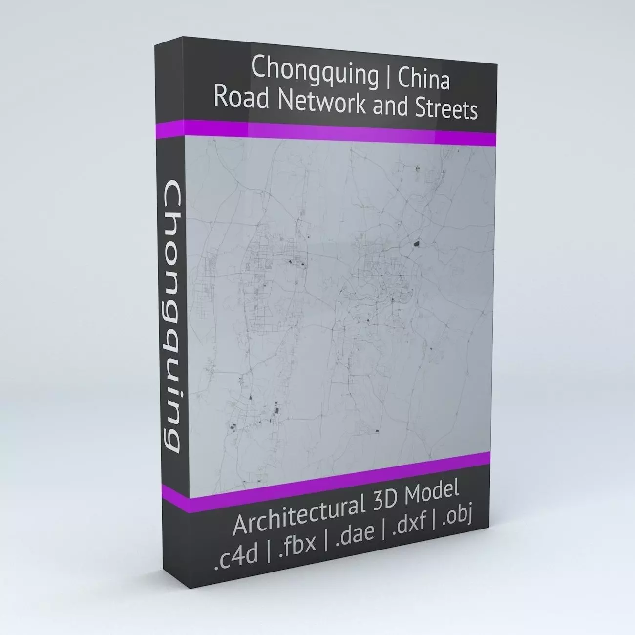 Chongquing Road Network and Streets 3D model_0