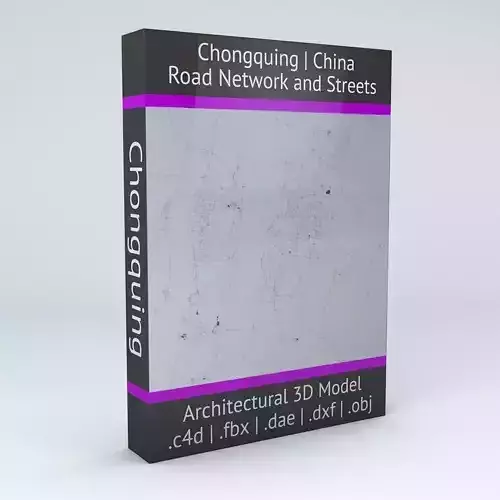 Chongquing Road Network and Streets 3D model