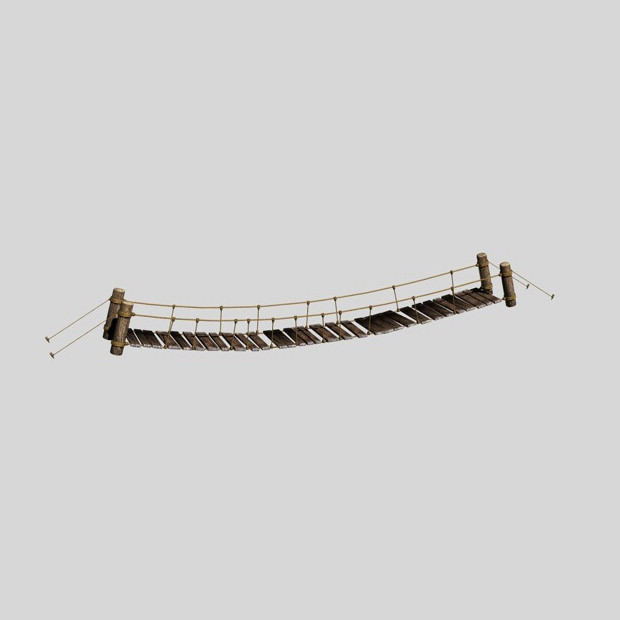 Rope Bridge 3D model_11