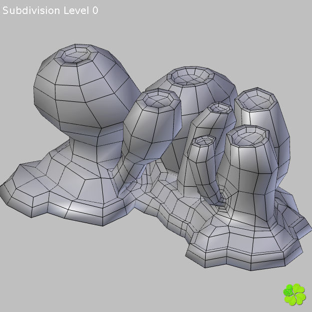 Antennarius rigged low poly Low-poly 3D model_35