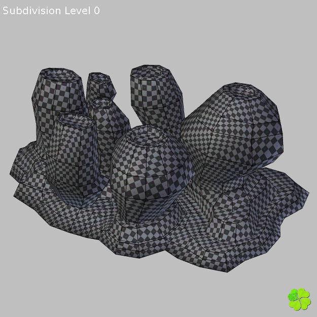 Antennarius rigged low poly Low-poly 3D model_46