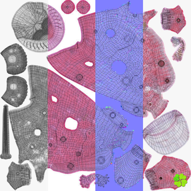 Antennarius rigged low poly Low-poly 3D model_47