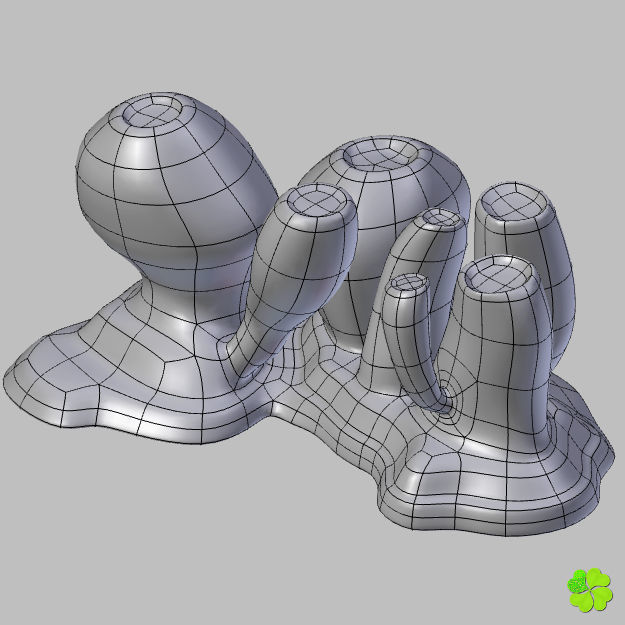 Antennarius rigged low poly Low-poly 3D model_34