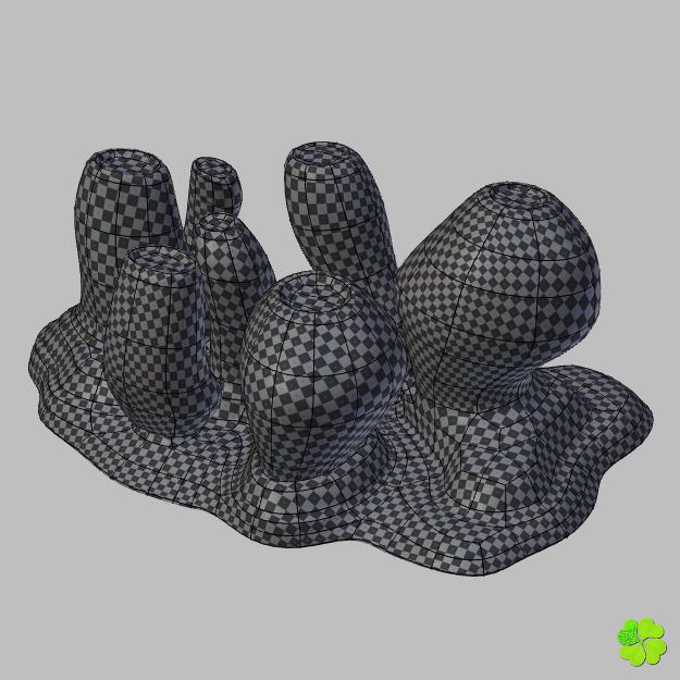 Antennarius rigged low poly Low-poly 3D model_45