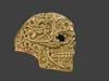 Gothic Skull Ring with Fleur de Lis Pattern 3D model 3D printable ...