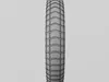 3D model Motorcycle Tyre with Block Tread VR / AR / low-poly | CGTrader