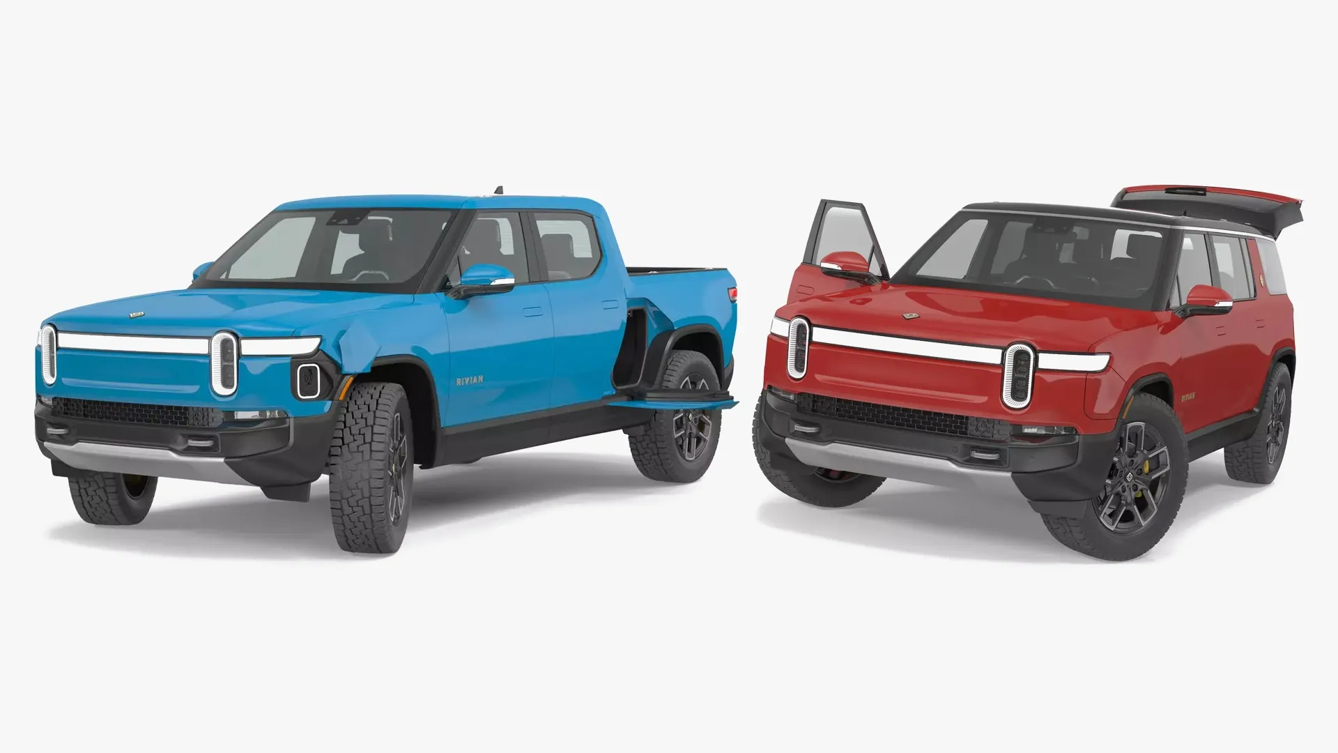 Model Ferrari Collection Rivian Rigged Collection 3D Model Pack | CGTrader