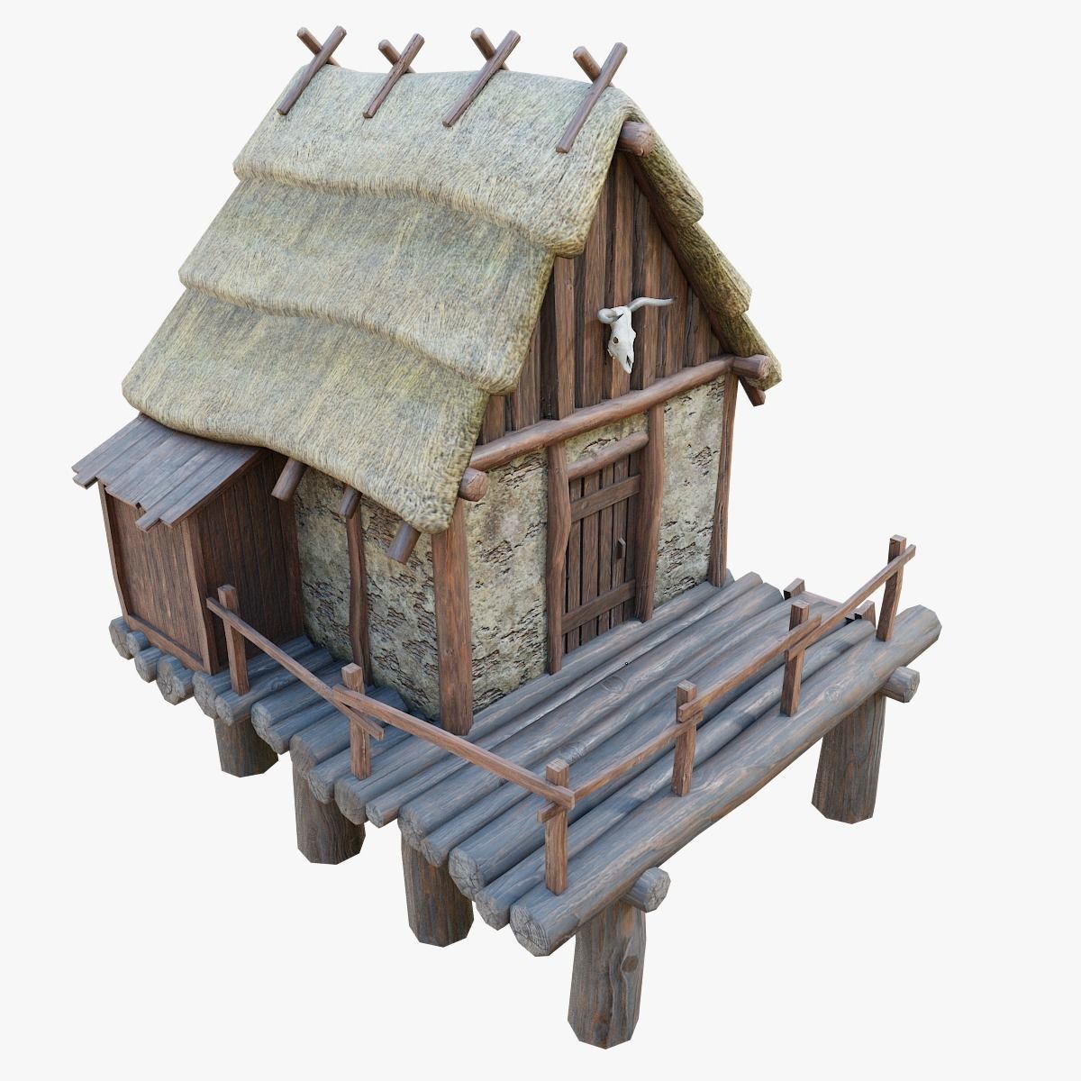Celtic Storehouse PBR Low-poly 3D model_1