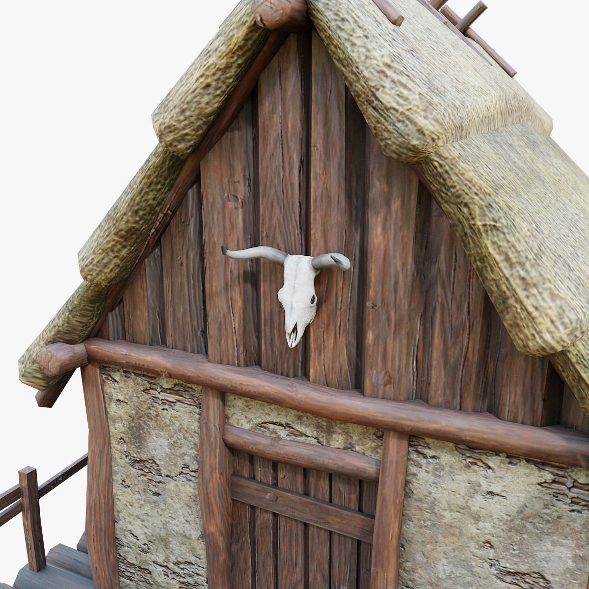 Celtic Storehouse PBR Low-poly 3D model_8