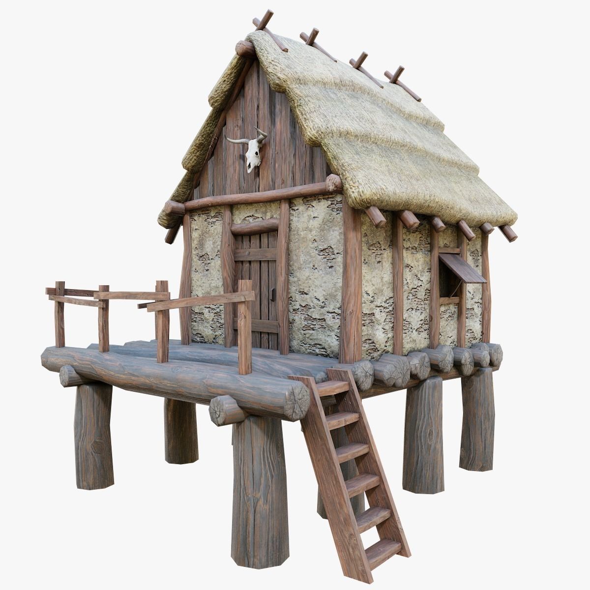 Celtic Storehouse PBR Low-poly 3D model_4