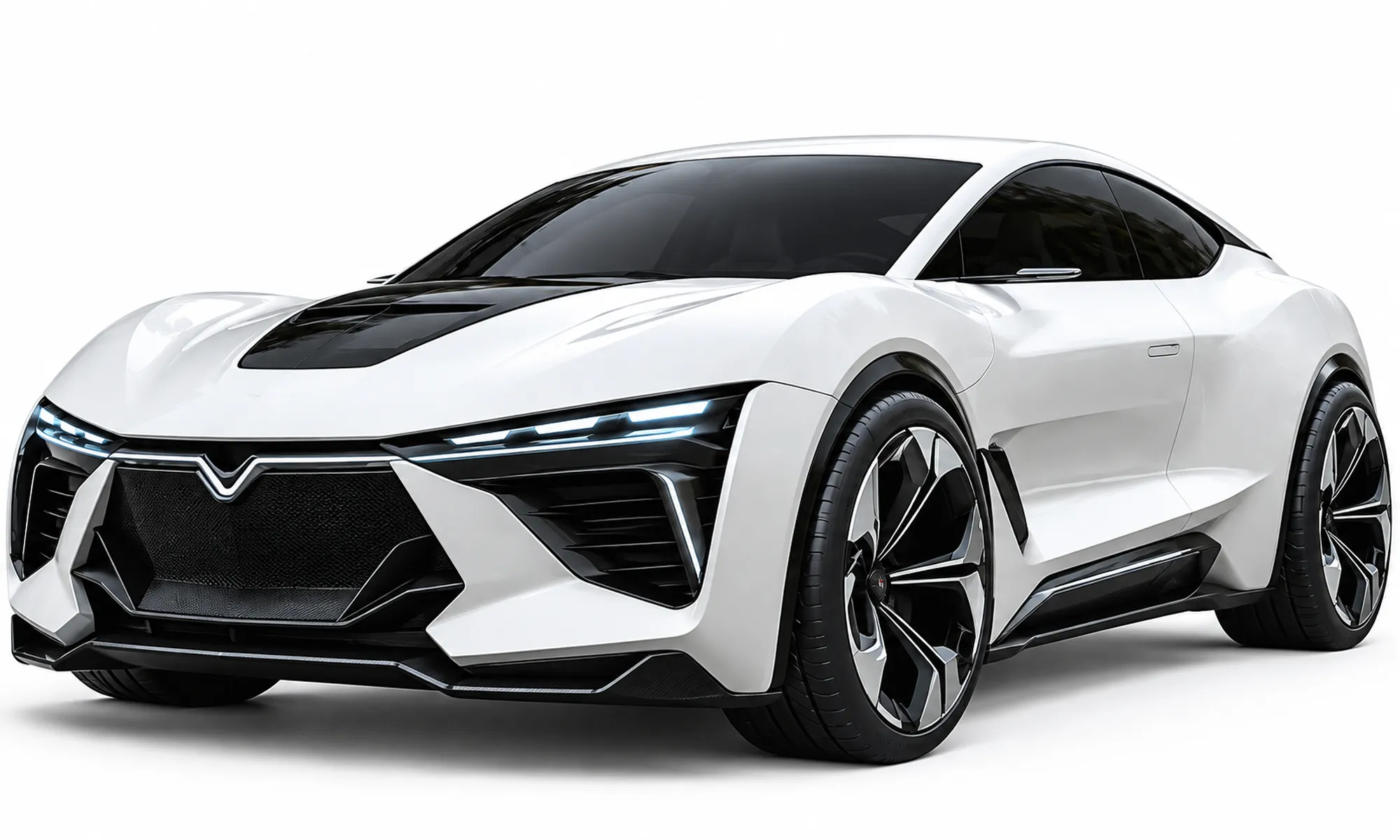 Futuristic Electric Performance Coupe Concept 3D model | CGTrader