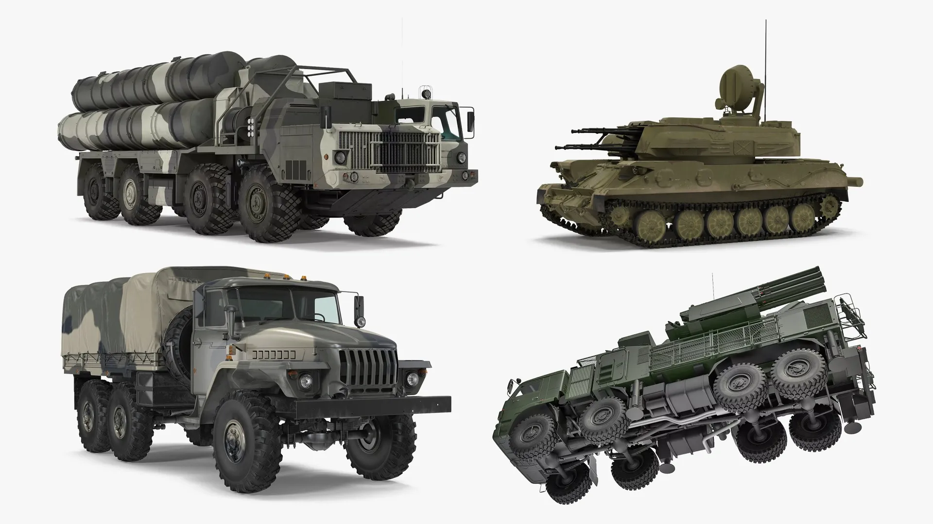 Russian and Soviet Military Vehicles Collection 3D Model Pack | CGTrader