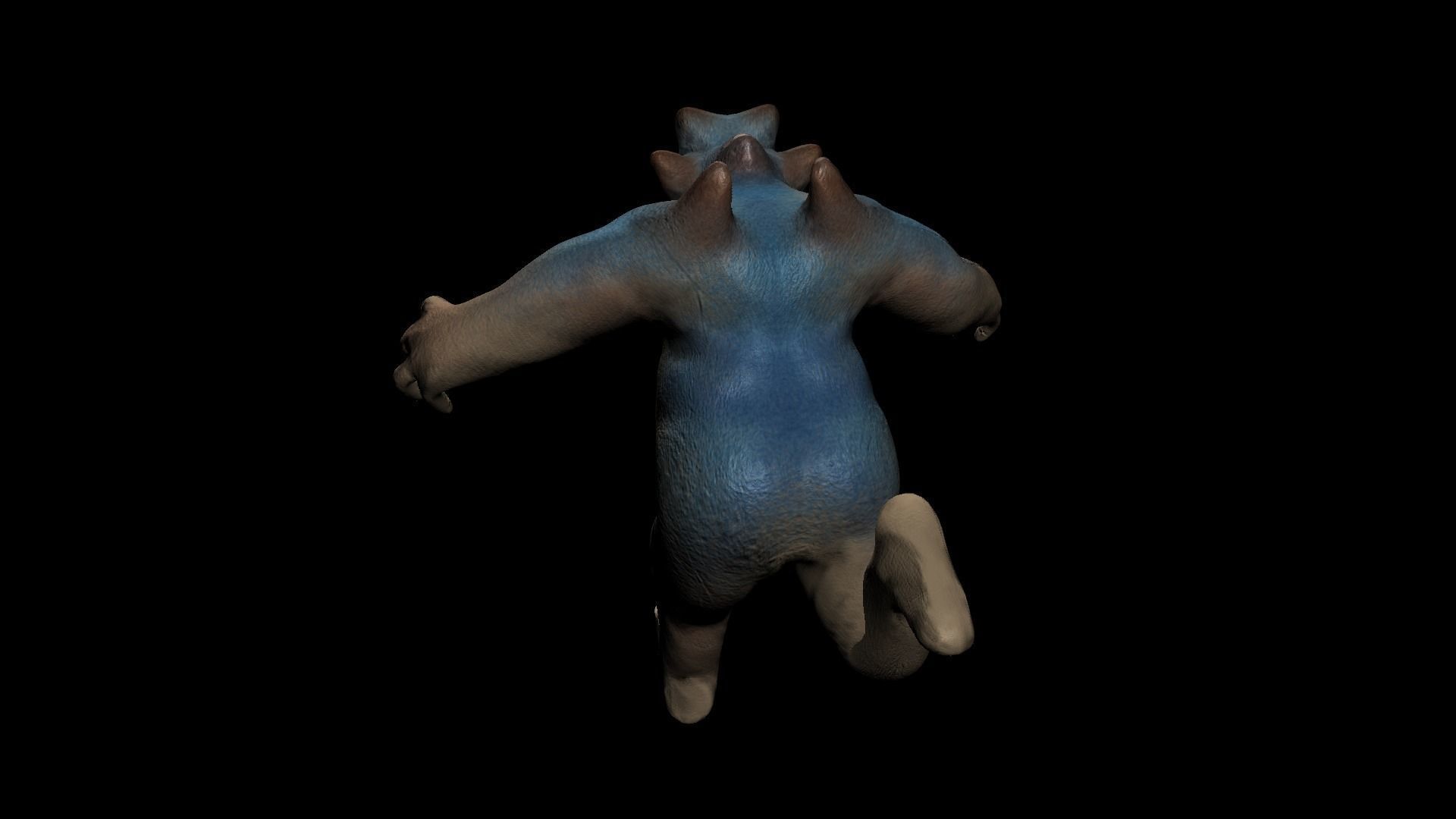 Realistic Simpel Creature Low-poly 3D model_14