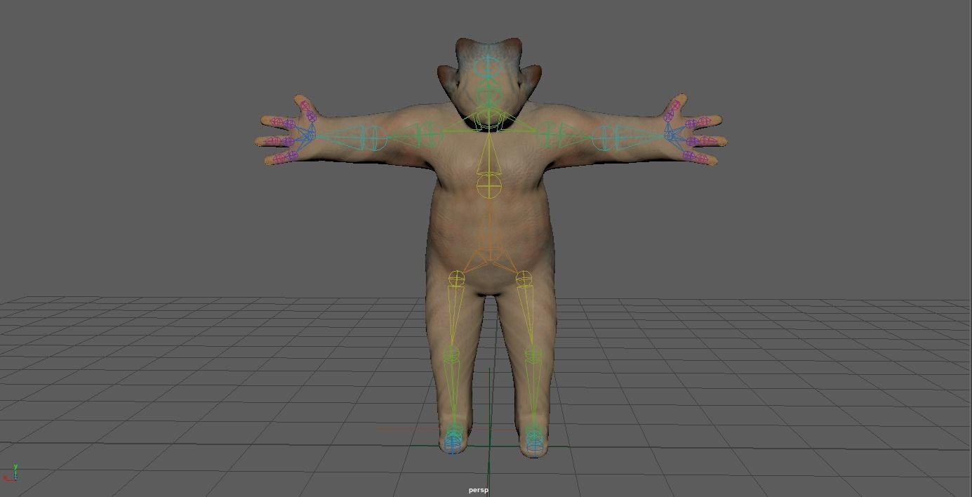 Realistic Simpel Creature Low-poly 3D model_6