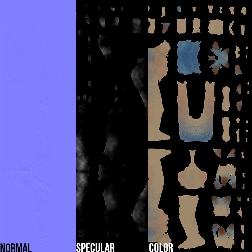 Realistic Simpel Creature Low-poly 3D model_17