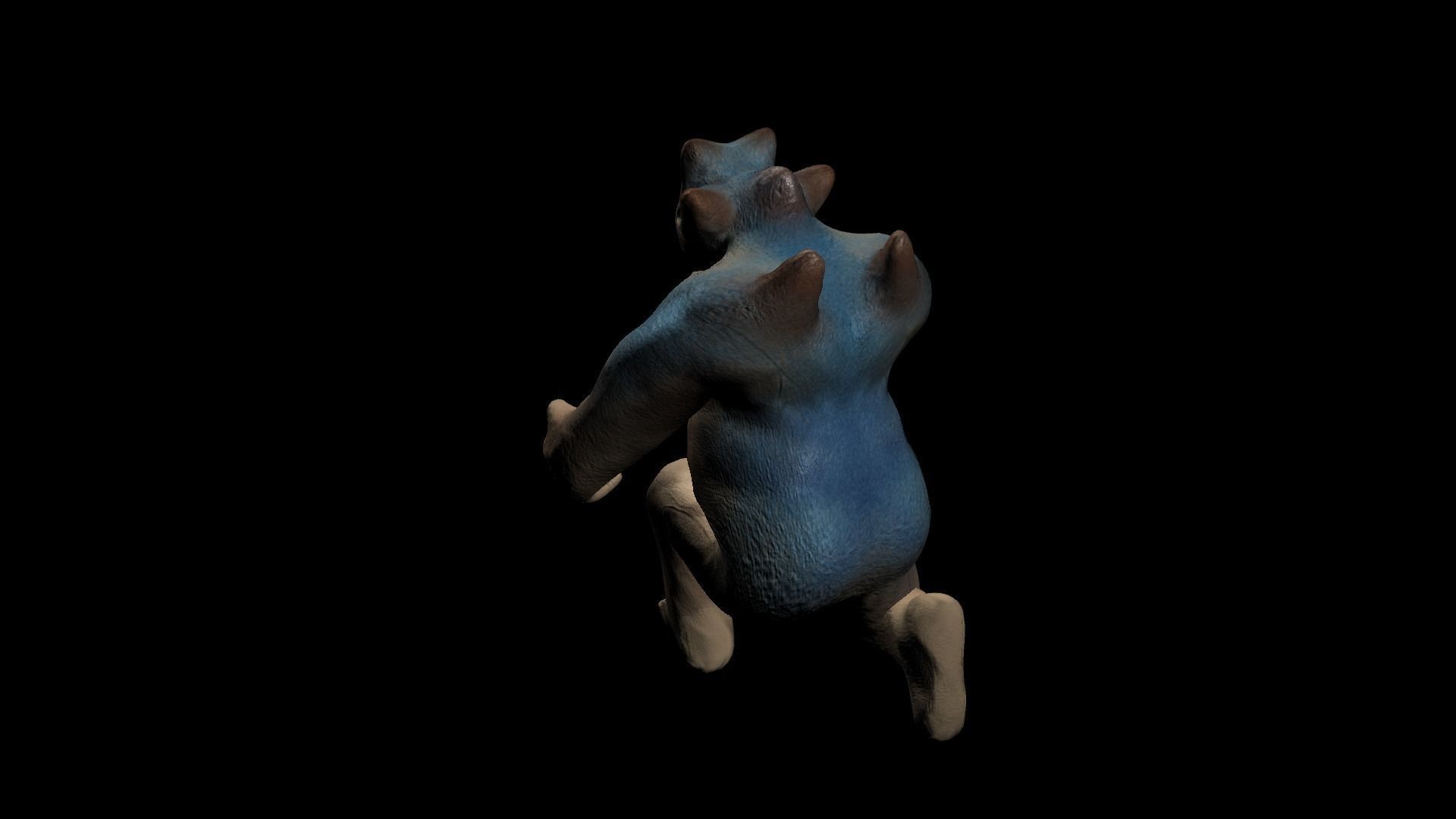 Realistic Simpel Creature Low-poly 3D model_13