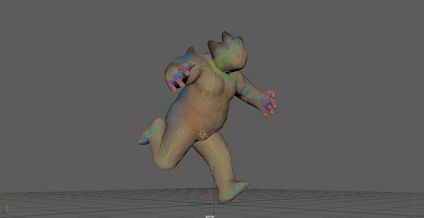 Realistic Simpel Creature Low-poly 3D model_4