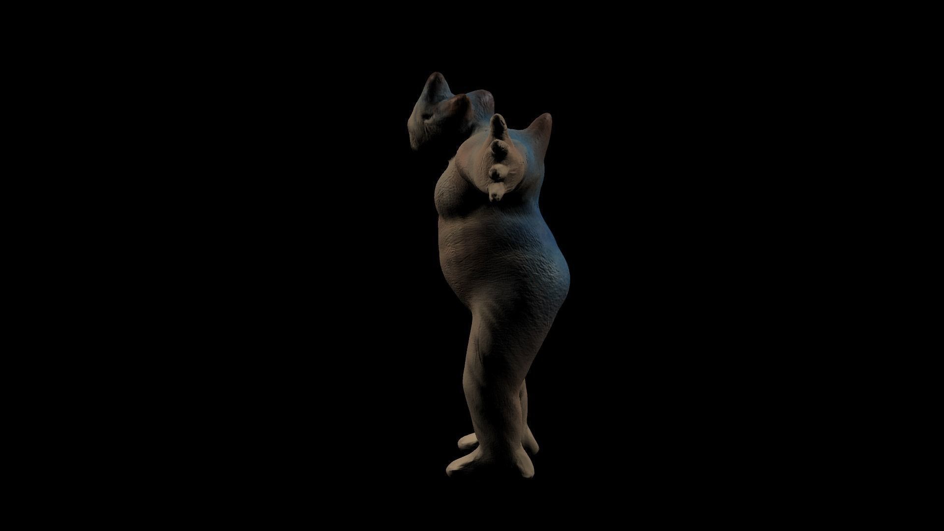 Realistic Simpel Creature Low-poly 3D model_1