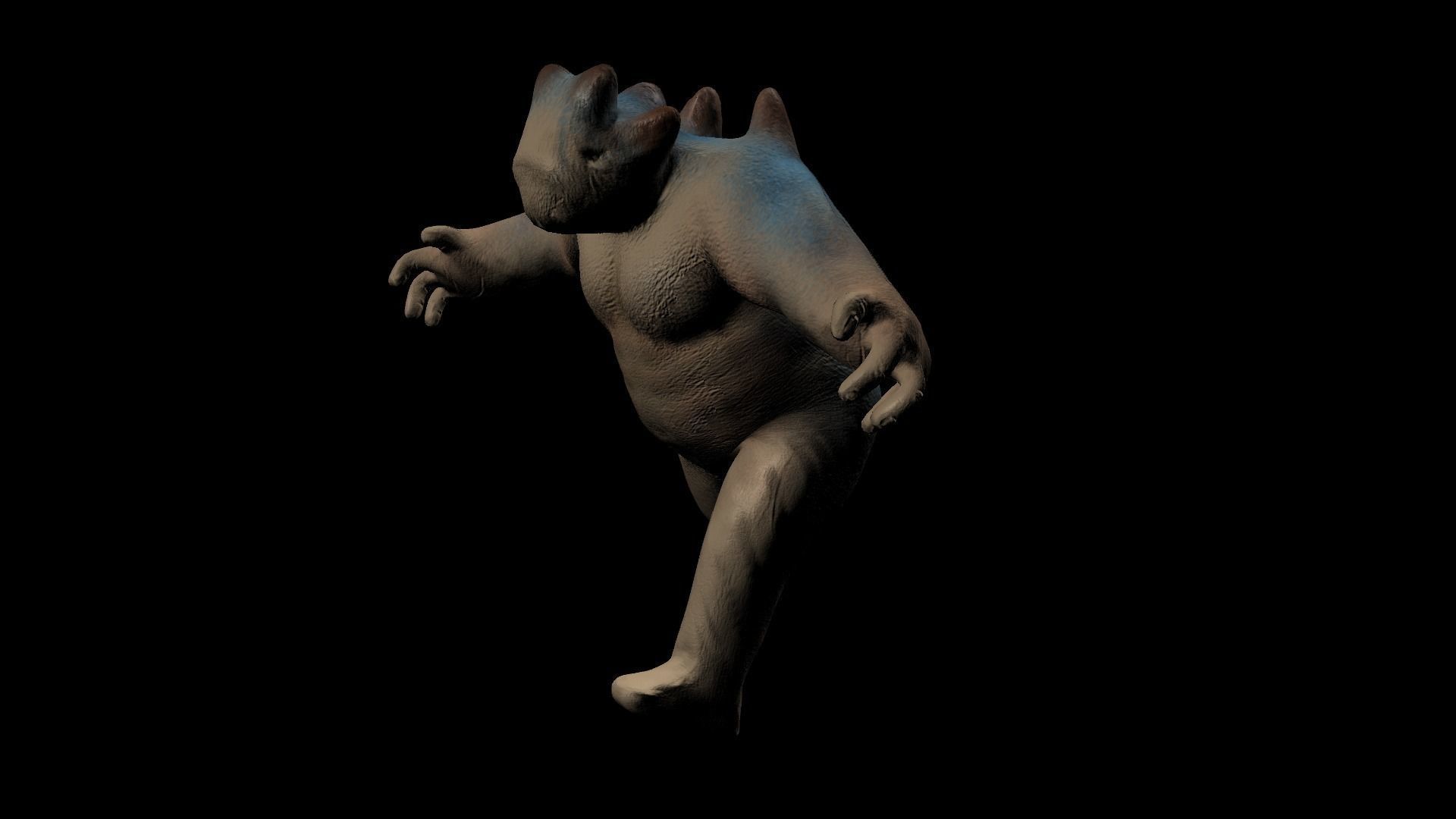 Realistic Simpel Creature Low-poly 3D model_16