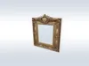 3D model Luxury Ornate Gold Frame with Owl Motif 662 VR / AR / low-poly ...