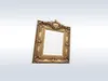 3D model Luxury Ornate Gold Frame with Owl Motif 662 VR / AR / low-poly ...