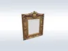 3D model Luxury Ornate Gold Frame with Owl Motif 662 VR / AR / low-poly ...