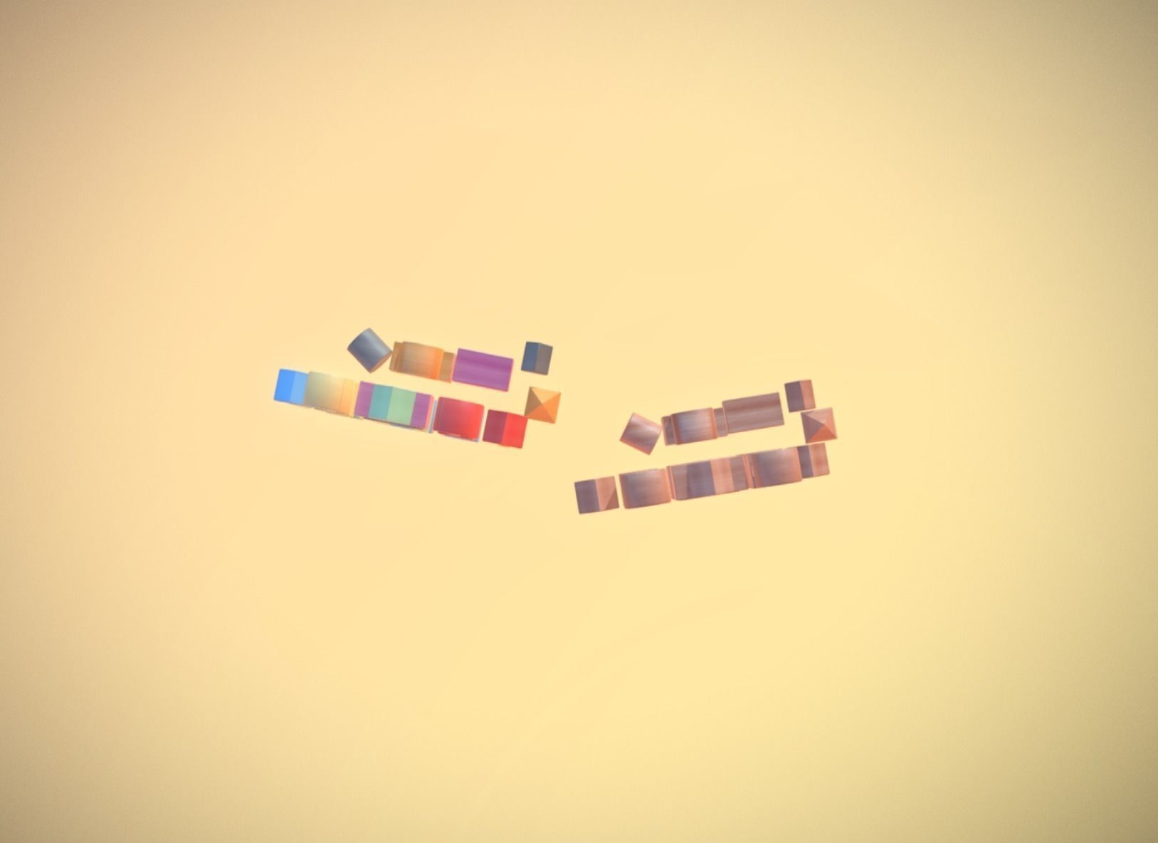 Toy Blocks Display low-poly Low-poly 3D model_3