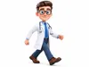 3D model Stylized 3D Cartoon Doctor Character Rigged Animated Medical ...