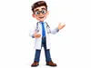3D model Stylized 3D Cartoon Doctor Character Rigged Animated Medical ...