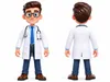 3D model Stylized 3D Cartoon Doctor Character Rigged Animated Medical ...