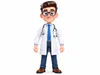 3D model Stylized 3D Cartoon Doctor Character Rigged Animated Medical ...