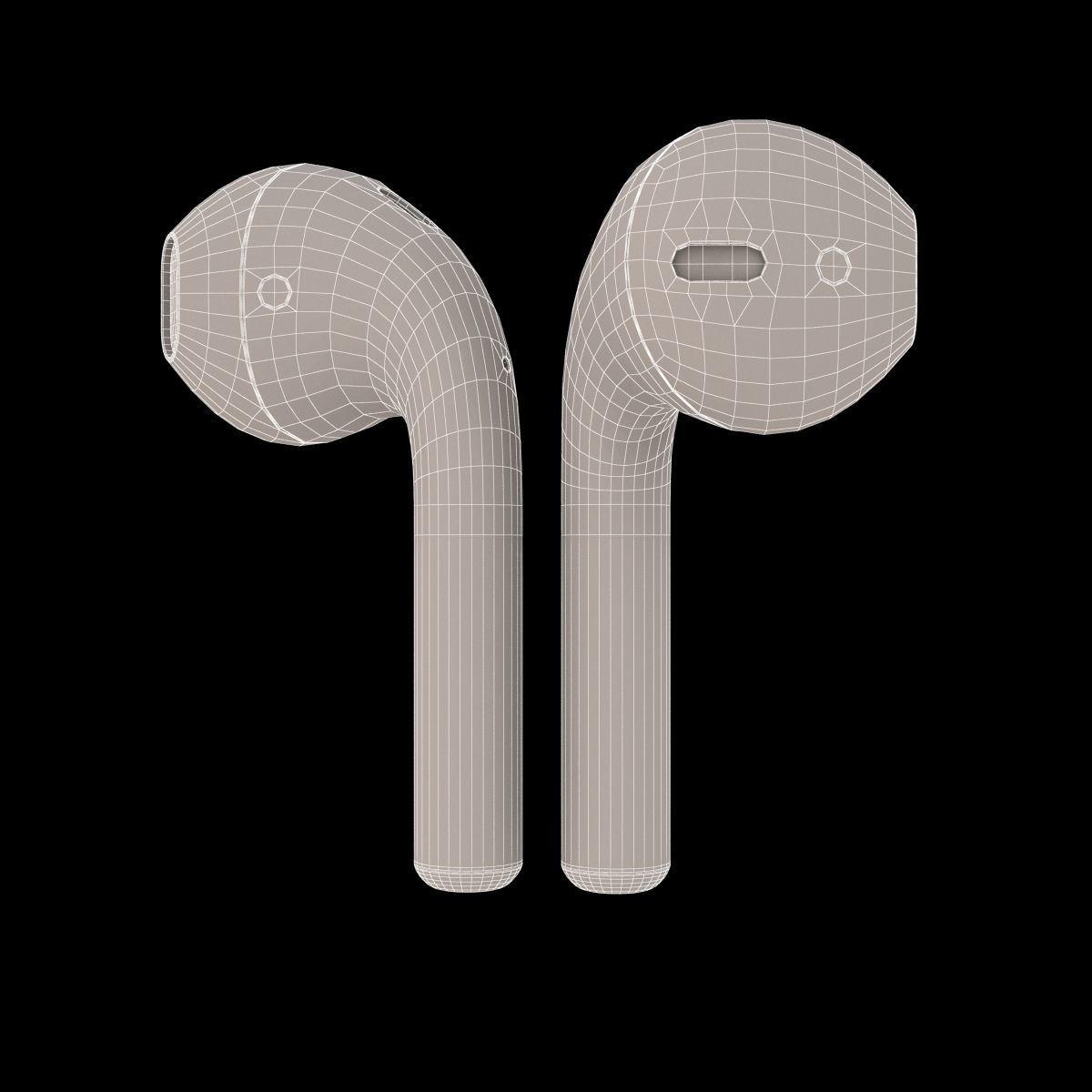 Apple AirPods Wireless 3D model_12