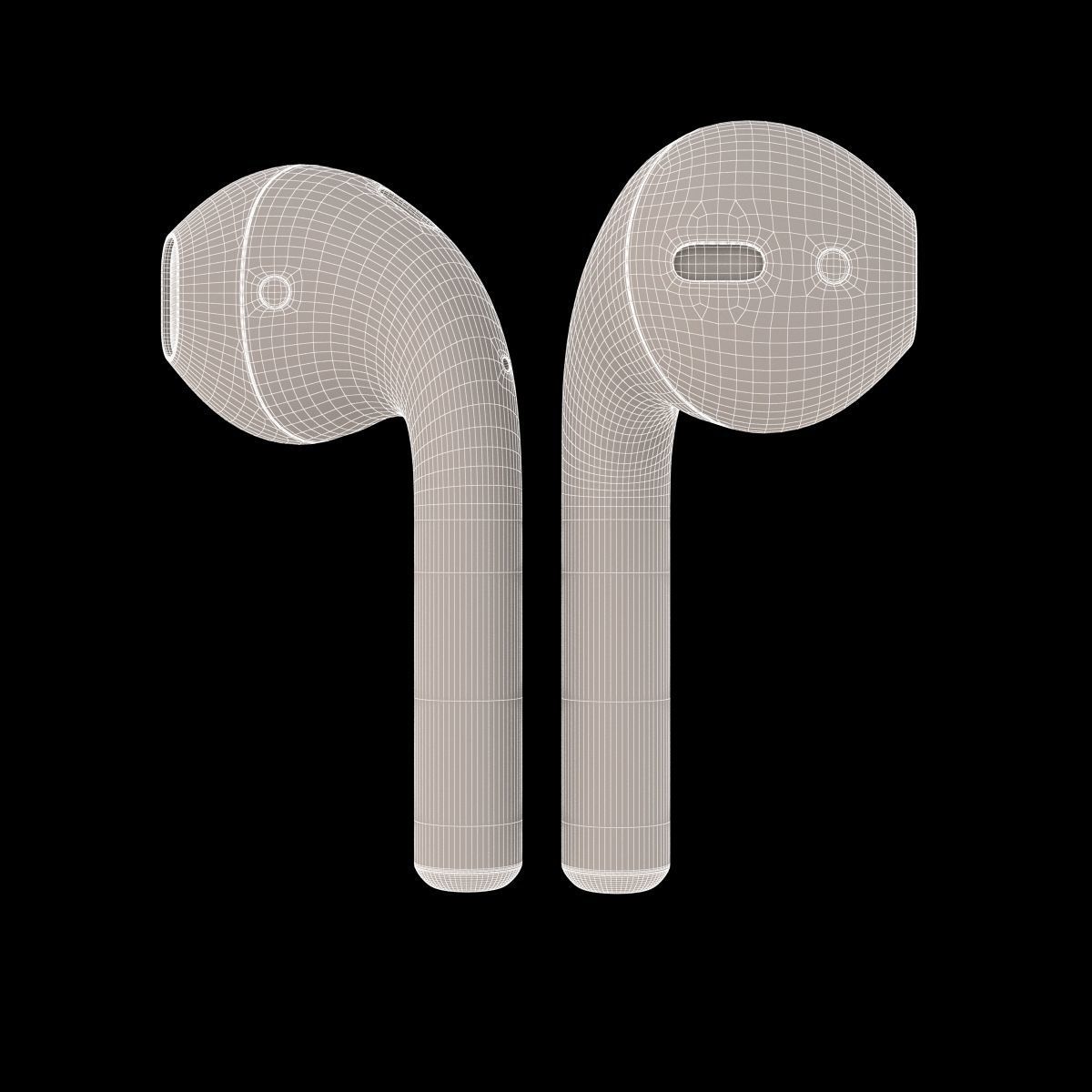 Apple AirPods Wireless 3D model_11
