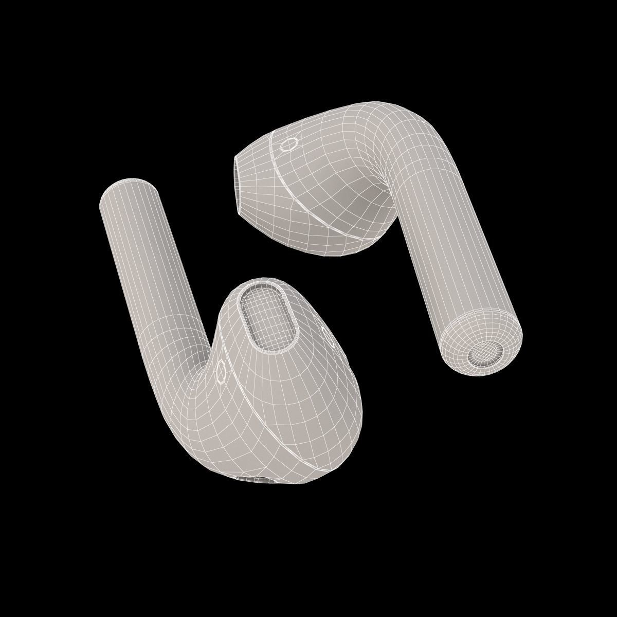 Apple AirPods Wireless 3D model_21