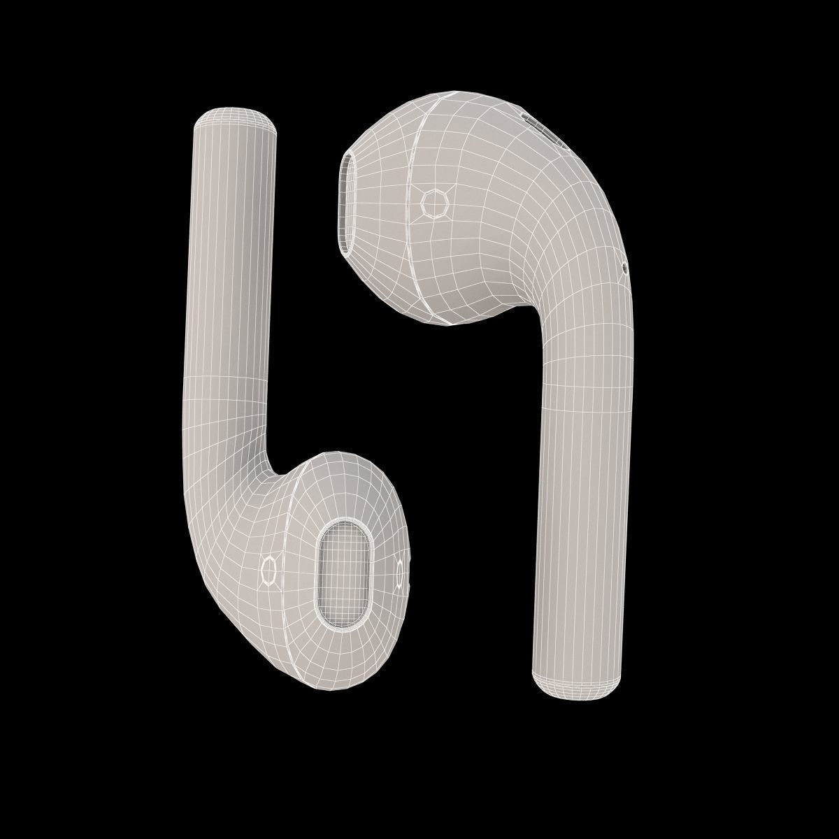 Apple AirPods Wireless 3D model_18