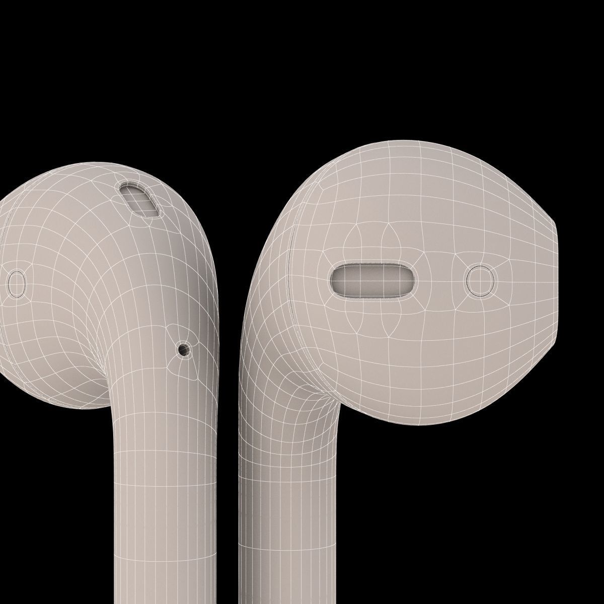 Apple AirPods Wireless 3D model_23