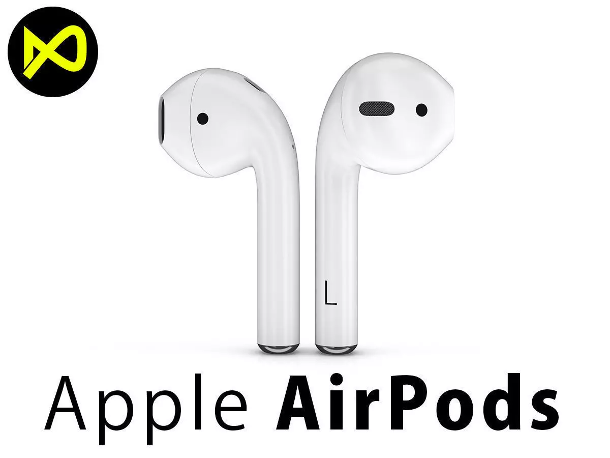 Apple AirPods Wireless 3D model_0