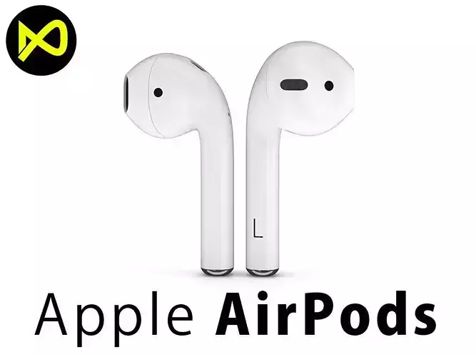 Apple AirPods Wireless  3D model