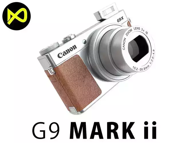 Canon Powershot G9X Silver 3D model