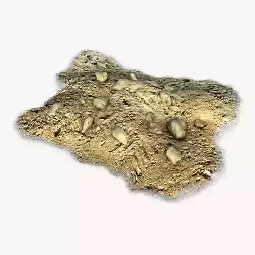 DIrt pile with rocks 3D model
