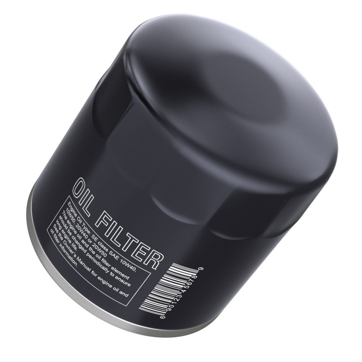 Oil Filter 3D model_1