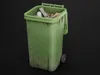 3D model Dirty Green Wheelie Bin - Open Closed Trash Game Ready 4K VR ...