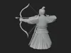 Samurai Archer Statue Design 7 - 3D Print Model 3D model 3D printable ...