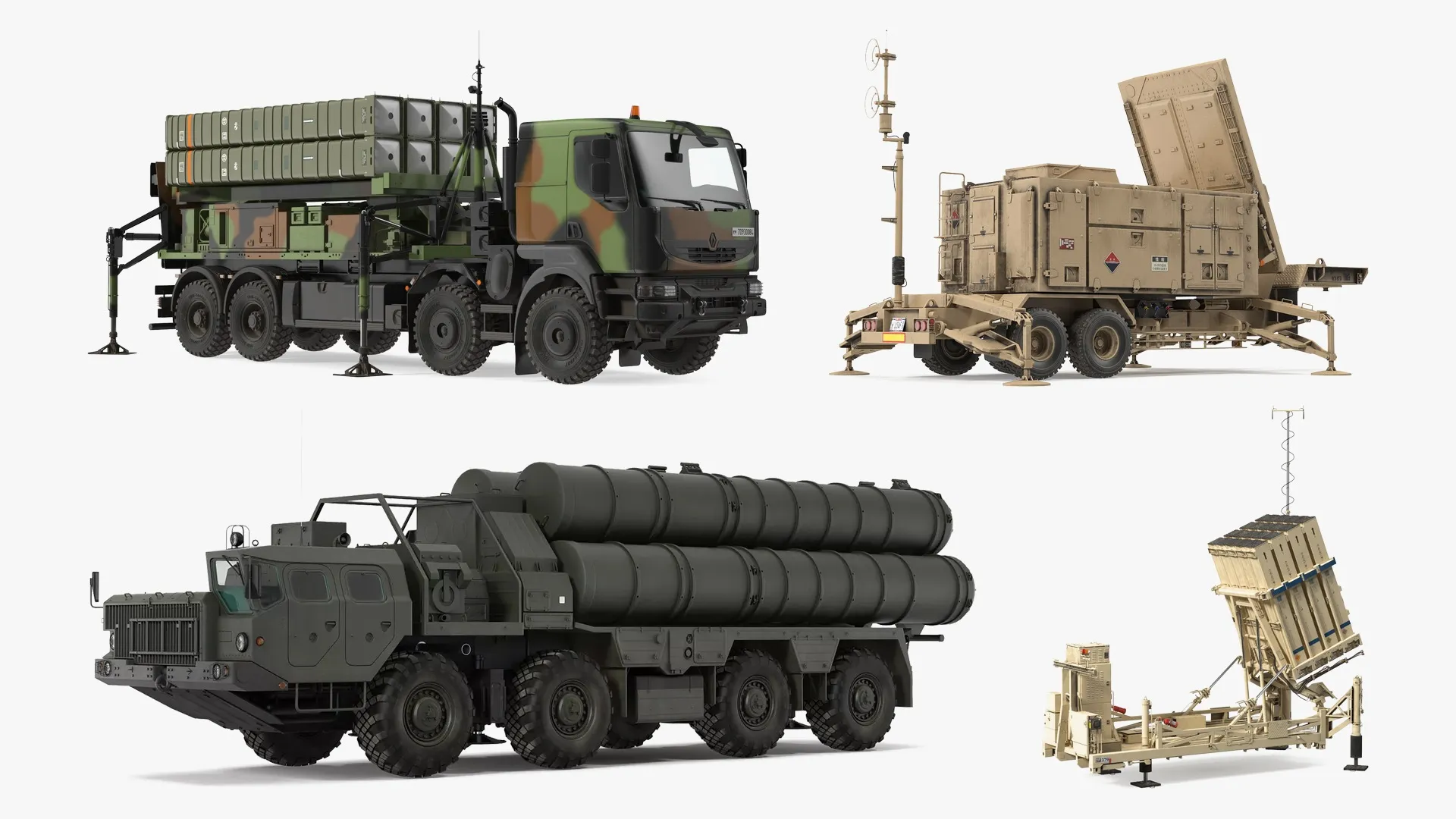 Air Defense Systems Collection 4 3D Model Pack | CGTrader