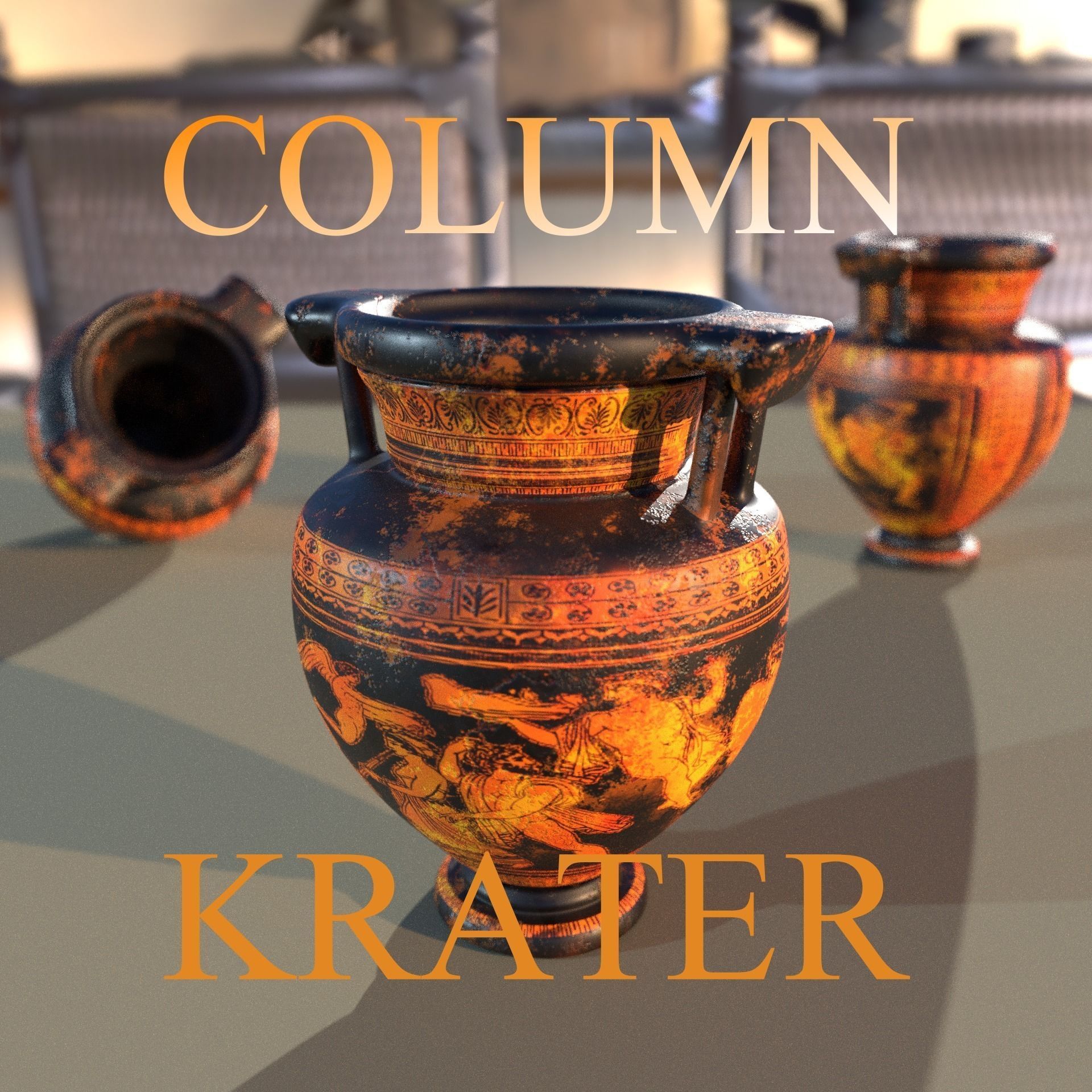 Column Krater 3D model_0